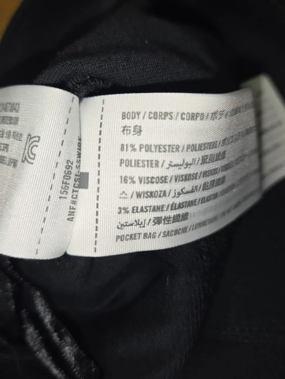 ABERCROMBIE & FITCH Wide-Leg Black Women's Pants Mid Rise Zip Sz 10 Career